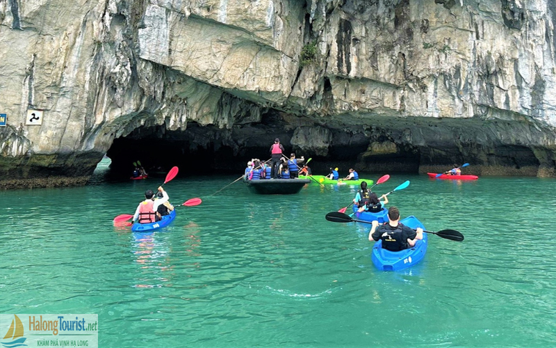 chèo thuyền kayak Ba Hang Hạ Long