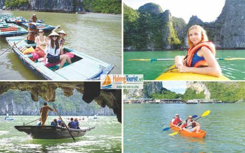 Trải nghiệm chèo kayak giữa làn nước xanh ngọc Vịnh Lan Hạ