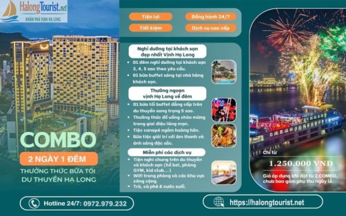 Combo Hạ Long khách sạn du thuyền 2 ngày 1 đêm