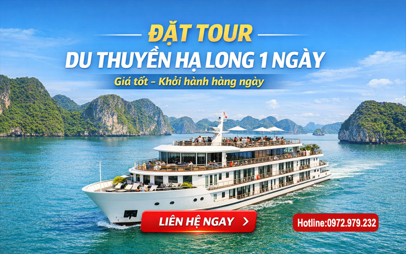 Đặt tour du thuyền Hạ Long 1 ngày tại Halongtourist.net