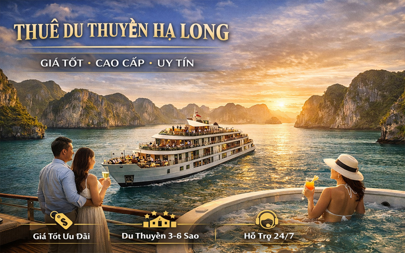 Đơn vị cung cấp dịch vụ thuê du thuyền Hạ Long uy tín