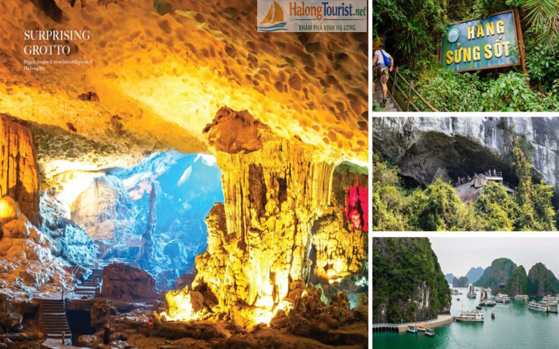 Tham quan hang Sửng Sốt trong tour du thuyền Hạ Long 1 ngày