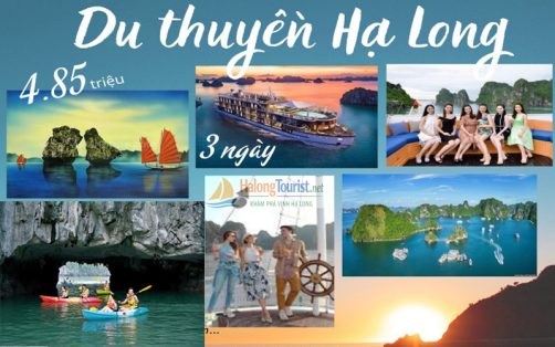 tour du thuyền Hạ Long 3 ngày 2 đêm chèo kayak