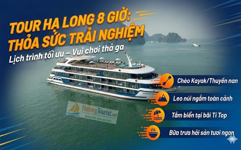 Tour Hạ Long 8 tiếng - du thuyền cao cấp