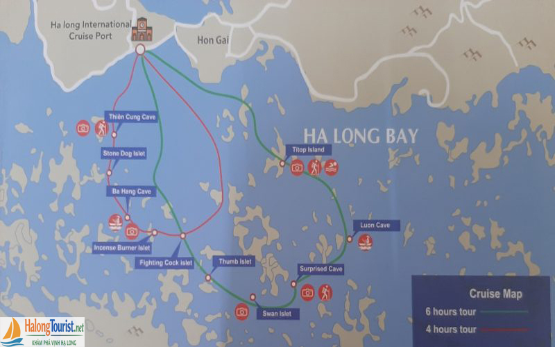 tuyến tham quan Vịnh Hạ Long 1 ngày