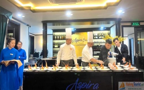 Ẩm thực trên du thuyền Aspira cruise