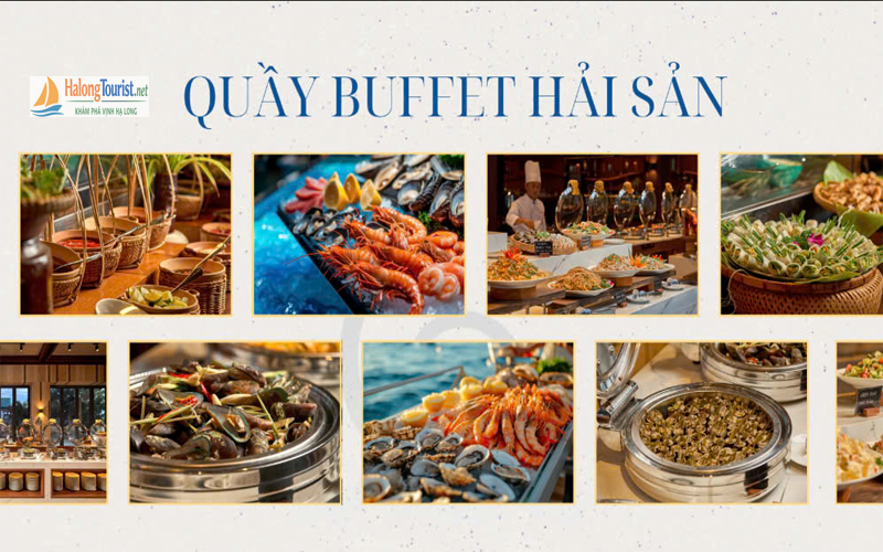 Buffet hải sản trên du thuyền Hạ Long