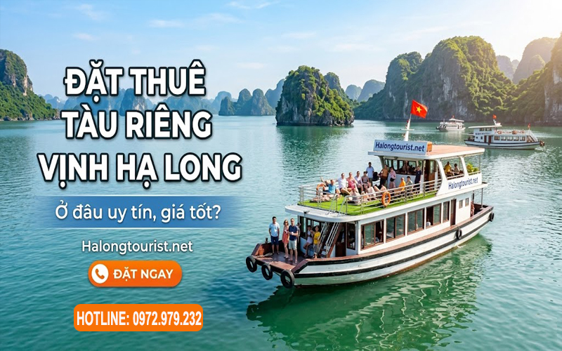 Đặt thuê tàu riêng thăm Vịnh Hạ Long trong ngày giá tốt