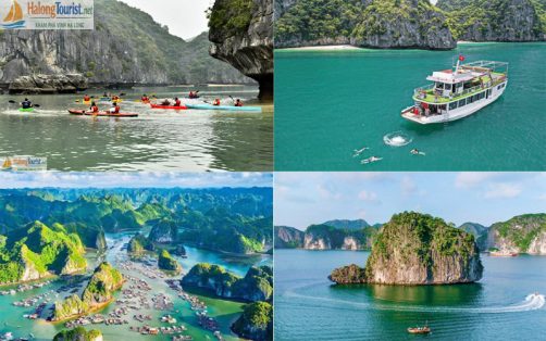 Tàu du lịch tham quan vịnh Lan Hạ Cát Bà
