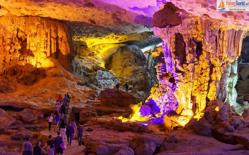 thạch nhũ hang Sửng Sốt lung linh