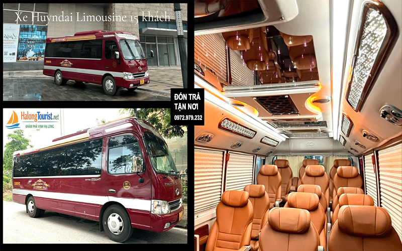 Xe limousine đưa đón khách từ Hà Nội đi Hạ Long