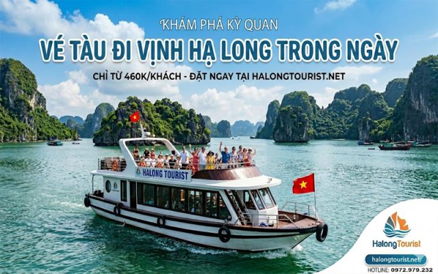 Vé tàu đi Vịnh Hạ Long trong ngày