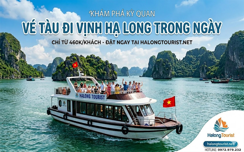 Vé tàu đi Vịnh Hạ Long trong ngày