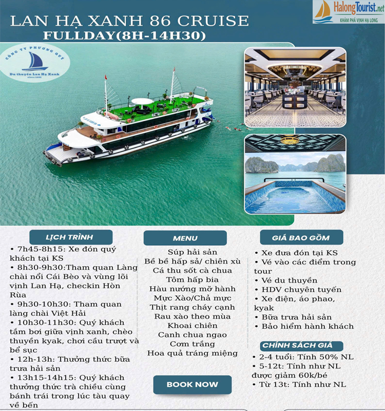 Tour ghép Vịnh Lan Hạ 1 ngày