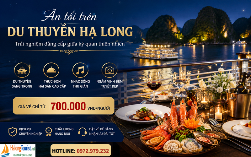 Giá vé ăn tối Vịnh Hạ Long
